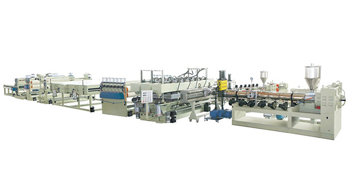 PP, PC, PE hollow lattice plate production line