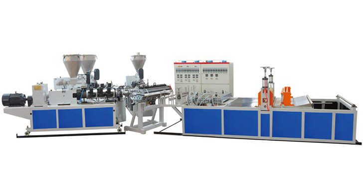 PVC wave tile production line