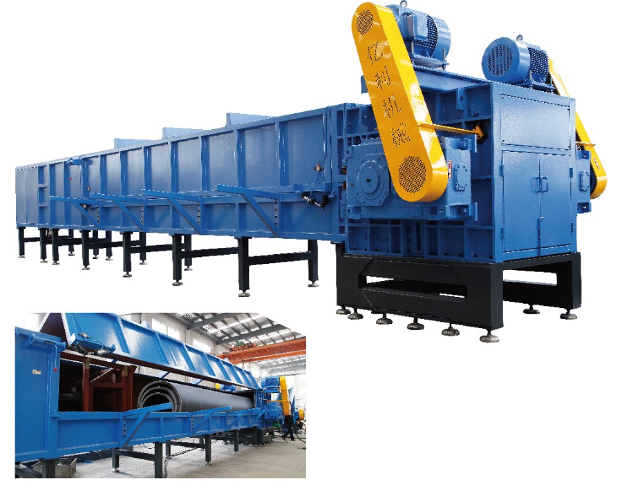 PE whole pipe shredder